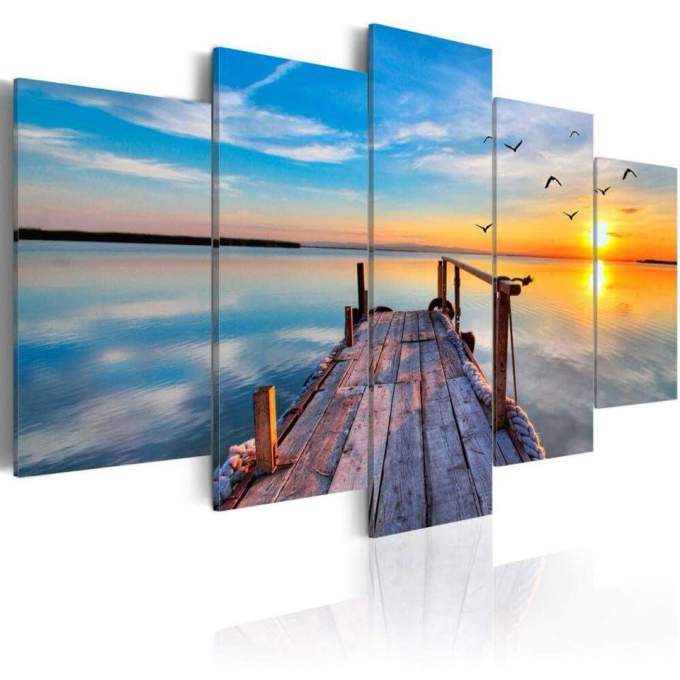 CANVAS SEA SUNSET