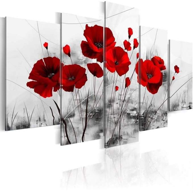 CANVAS ORCHIDEE ROUGE